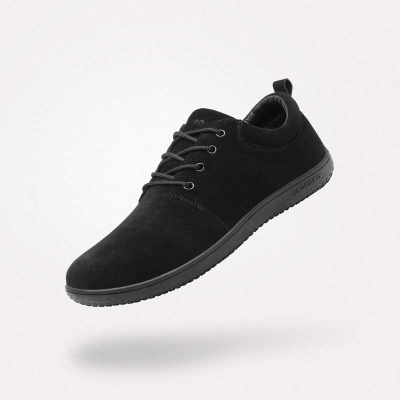 Barfußschuhe Business-Casual Dream I Schwarz Erwachsene 4mm Sohle Formal - Saguaro