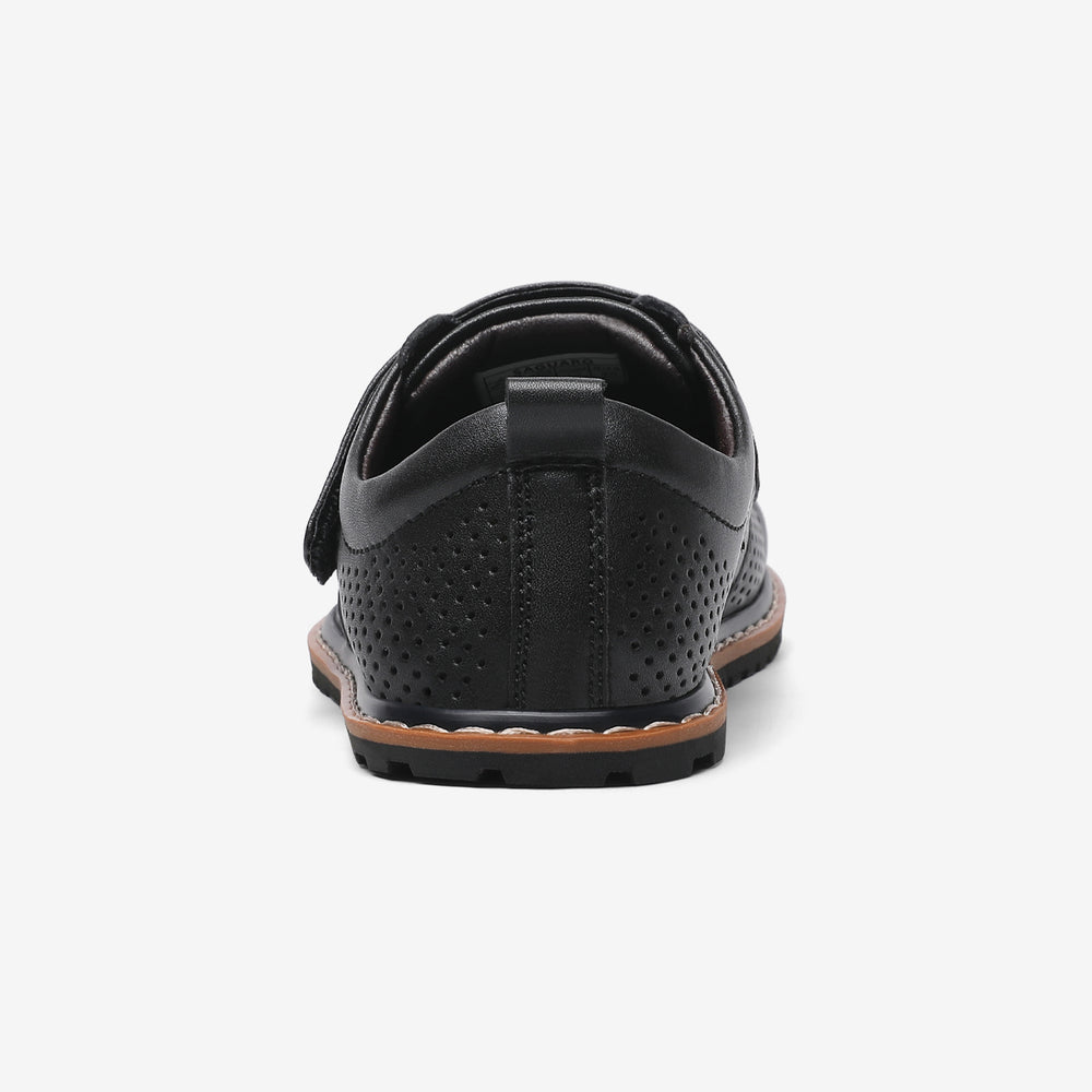 kinder barfussschuhe aus perforiertem leder