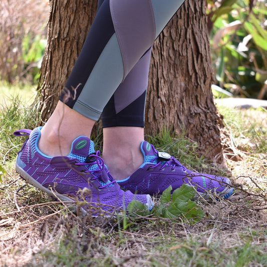 Barfußschuhe mit breiter Zehenbox, Zero-Drop-Sohle und flexiblem Design für natürliche Bewegung