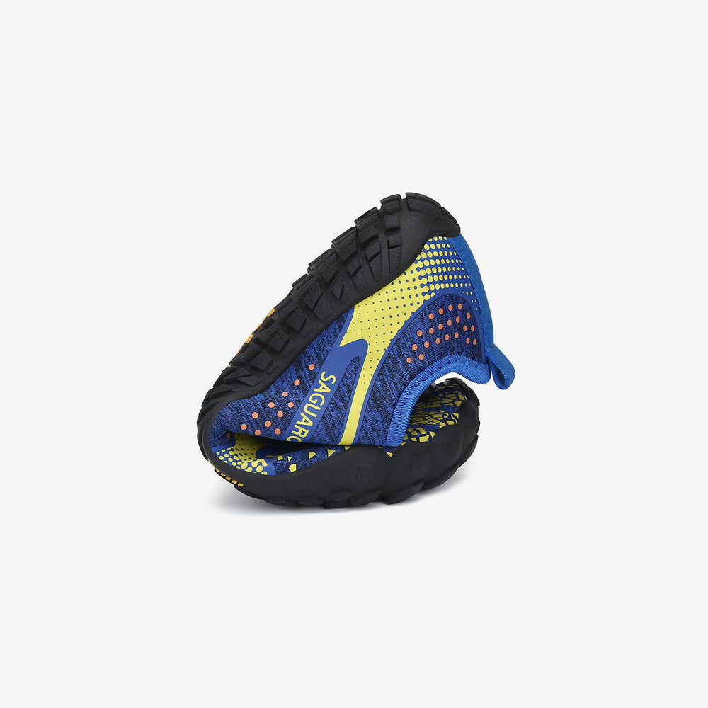 Barfußschuhe Kinder leicht Fast I Goldene Kinder 4mm Sohle Zehenfreiheit Blau - Saguaro