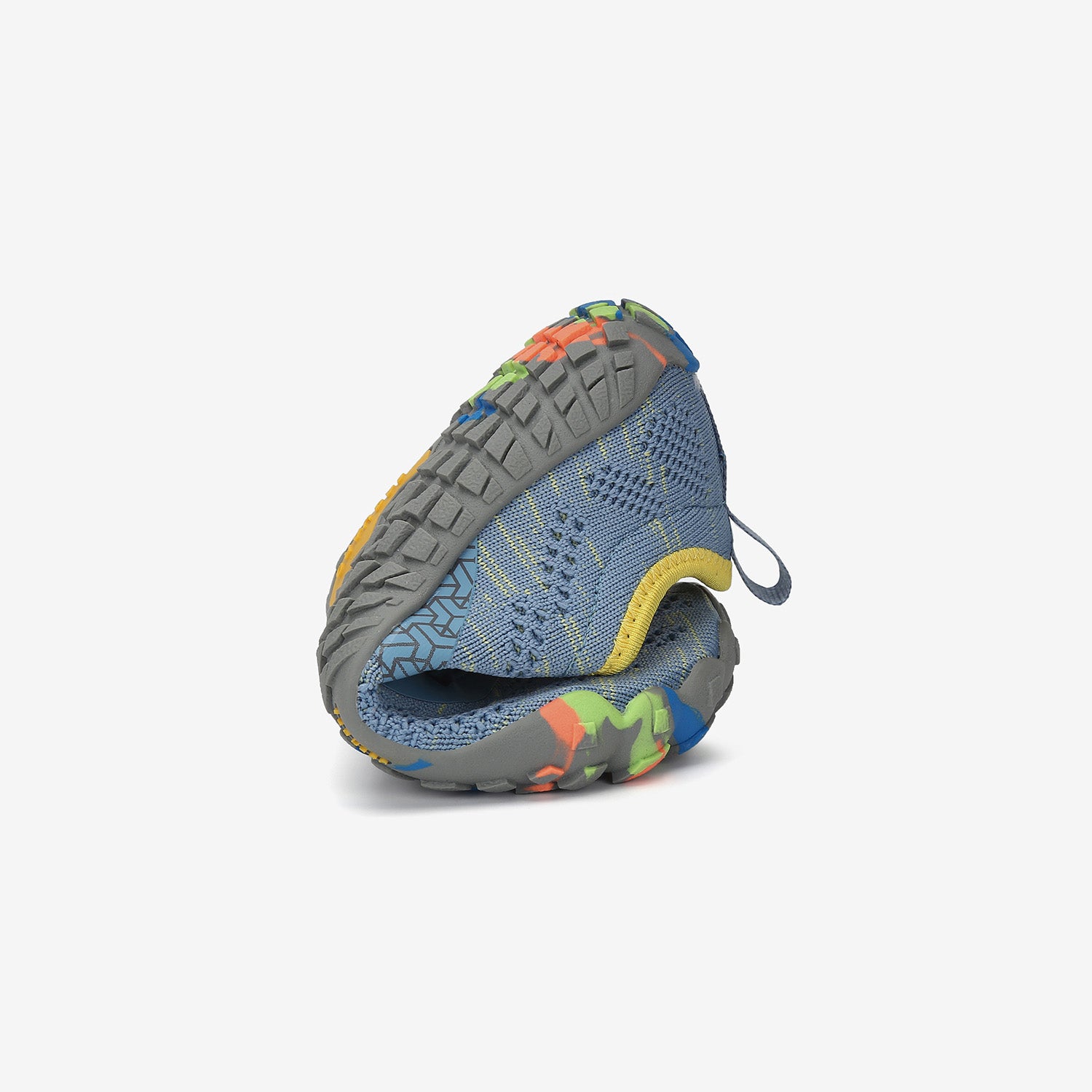 Barfußschuhe Flexkerben Smart I Himmelblau Kinder 4mm Sohle Klettverschluss falten- Saguaro