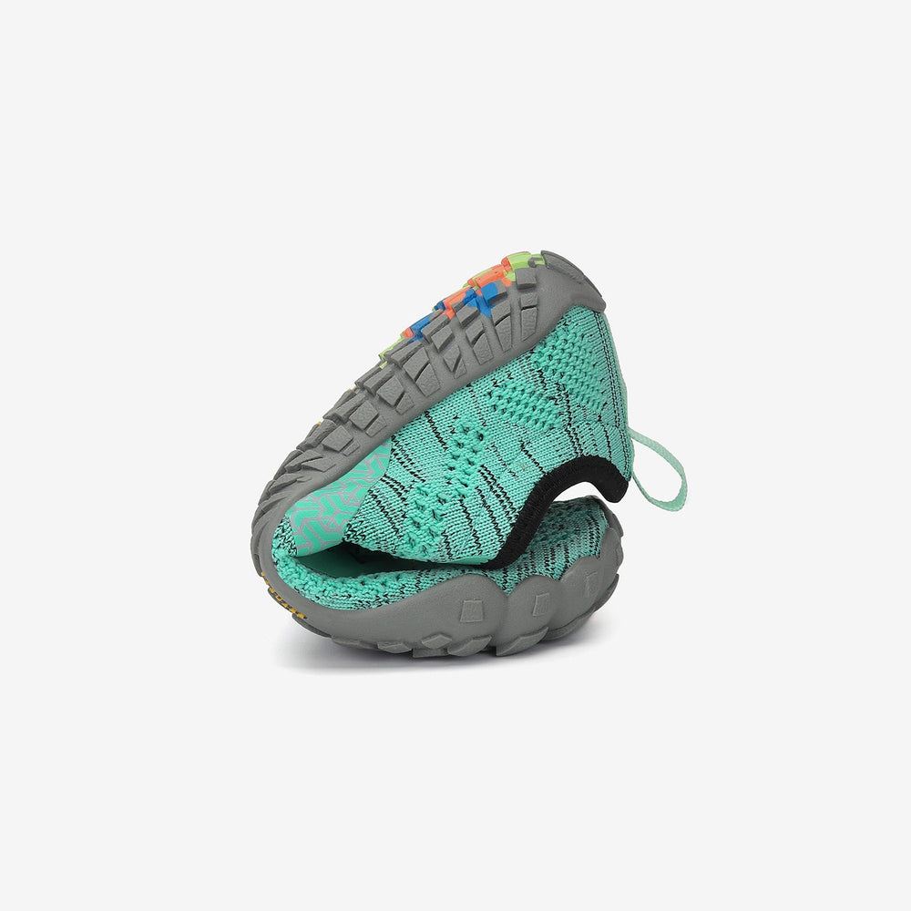 Barfußschuhe Flexkerben Smart I Grin Kinder 4mm Sohle Klettverschluss falten- Saguaro