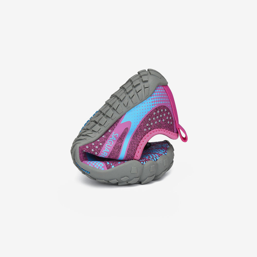 Barfußschuhe Kinder leicht Fast I Rosenrot Kinder 4mm Sohle Zehenfreiheit falten - Saguaro