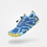 Barfußschuhe Outdoor atmungsaktiv Active II Himmelblau Erwachsene 4mm Sohle Barfußgefühl - Saguaro
