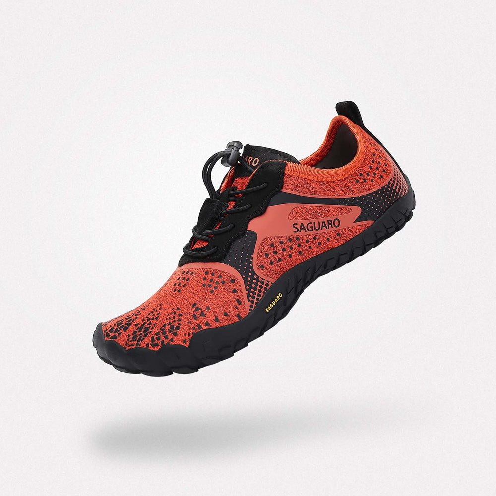 Barfußschuhe Kinder leicht Fast I Orange Kinder 4mm Sohle Zehenfreiheit - Saguaro