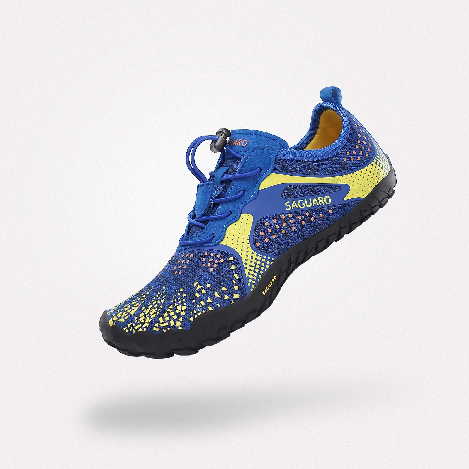 Barfußschuhe Kinder leicht Fast I Blau Kinder 4mm Sohle Zehenfreiheit - Saguaro