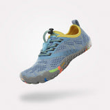 Barfußschuhe Flexkerben Smart I Himmelblau Kinder 4mm Sohle Klettverschluss - Saguaro