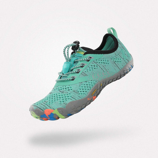 Barfußschuhe Flexkerben Smart I Grin Kinder 4mm Sohle Klettverschluss - Saguaro