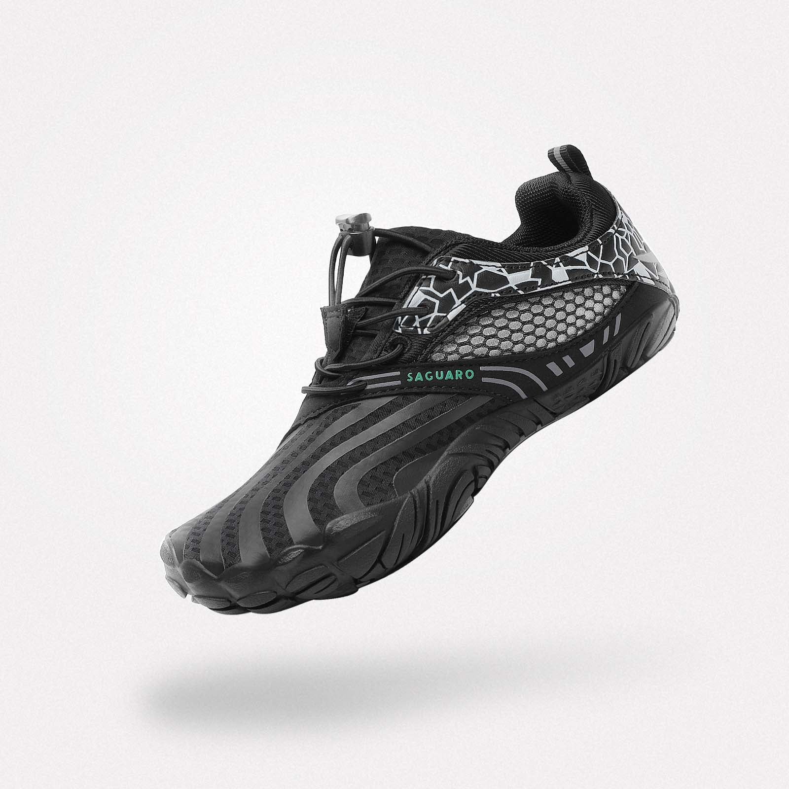 Barfußschuhe Umweltfreundlich Vitality I Schwarz Kinder 4mm Sohle Nachhaltig - Saguaro