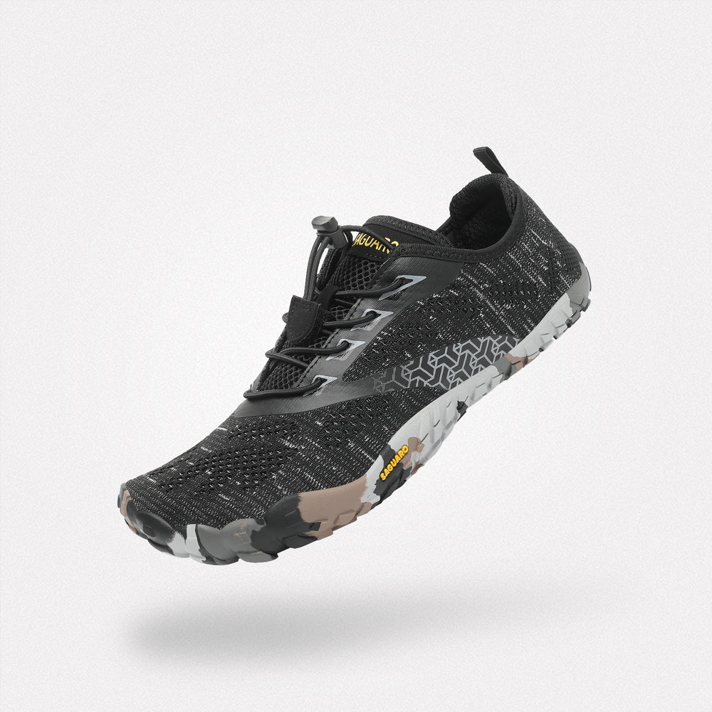 Barfußschuhe Stadtdesign Smart II Schwarz Erwachsene 4mm Sohle Urban Style - Saguaro