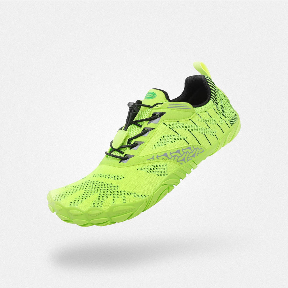 Barfußschuhe Crossfit Free I Grun fluoreszierend Erwachsene 4mm Sohle Fitness - Saguaro