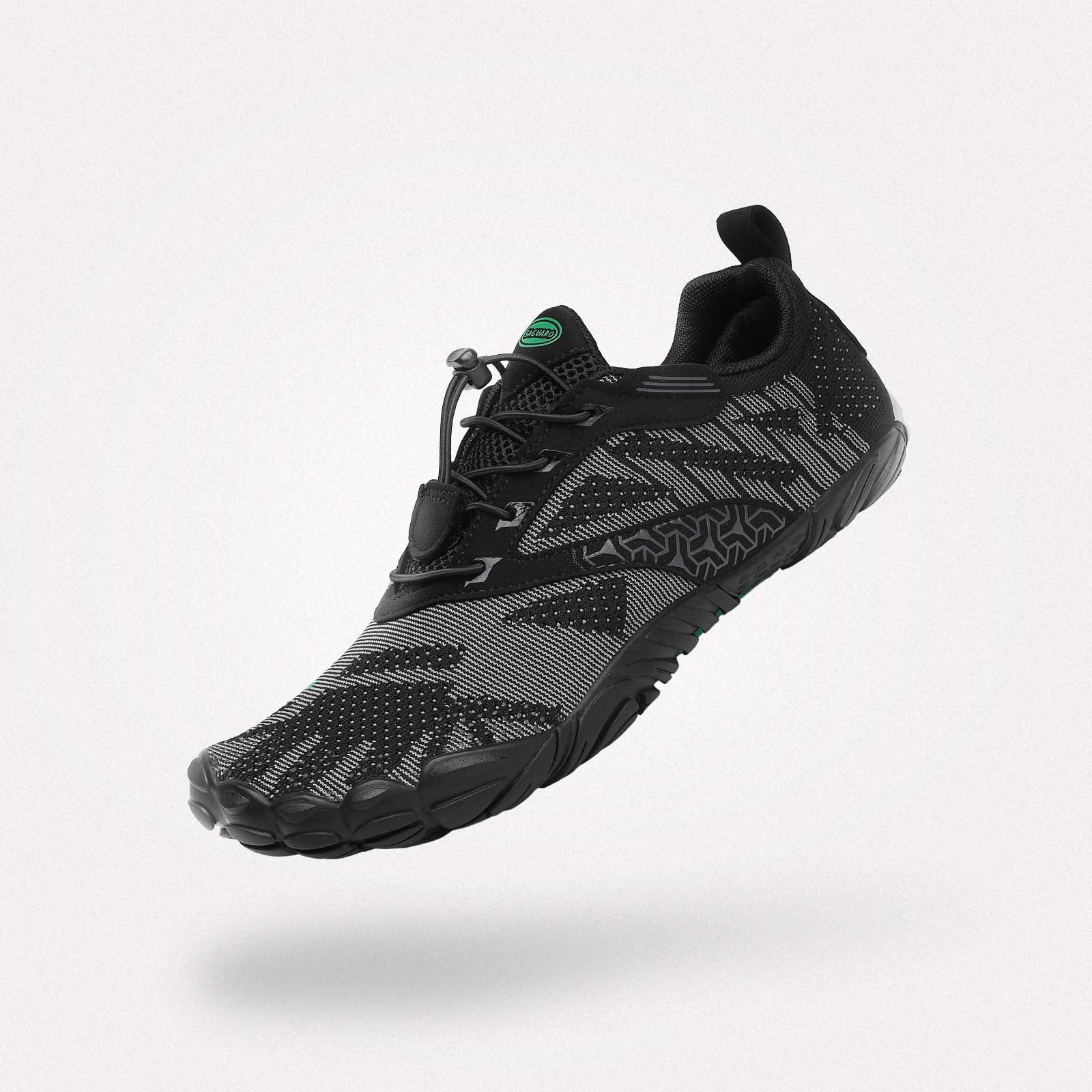 Barfußschuhe Crossfit Free I Schwarz Erwachsene 4mm Sohle Fitness - Saguaro