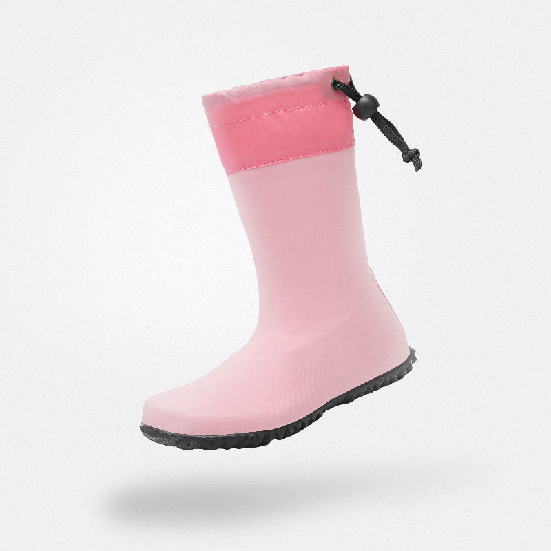 Barfuß-Gummistiefel Kinder-Spiel Brisk I Rosa Kinder 3mm Sohle Leichtgewicht - Saguaro