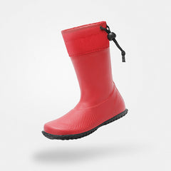 Barfuß-Gummistiefel Kinder-Spiel Brisk I Rot Kinder 3mm Sohle Leichtgewicht - Saguaro