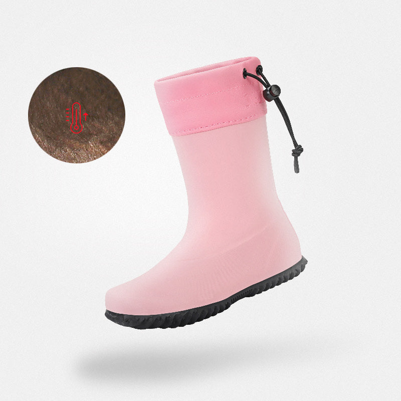 Gumm Sohleistiefel Thermoplus Brisk I Rosa-Winterplusch Kinder 3mm Sohle Schneesicher - Saguaro