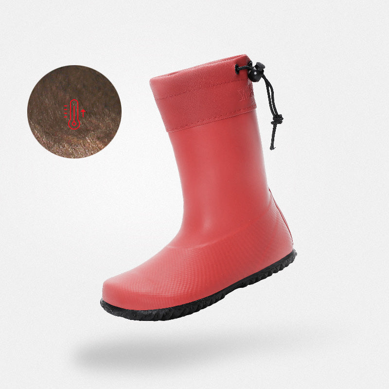 Gumm Sohleistiefel Thermoplus Brisk I Rot-Winterplusch Kinder 3mm Sohle Schneesicher - Saguaro