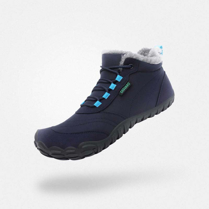 Barfuß Winterstiefel Will II Dunkelblau Erwachsene 4mm Sohle - Saguaro