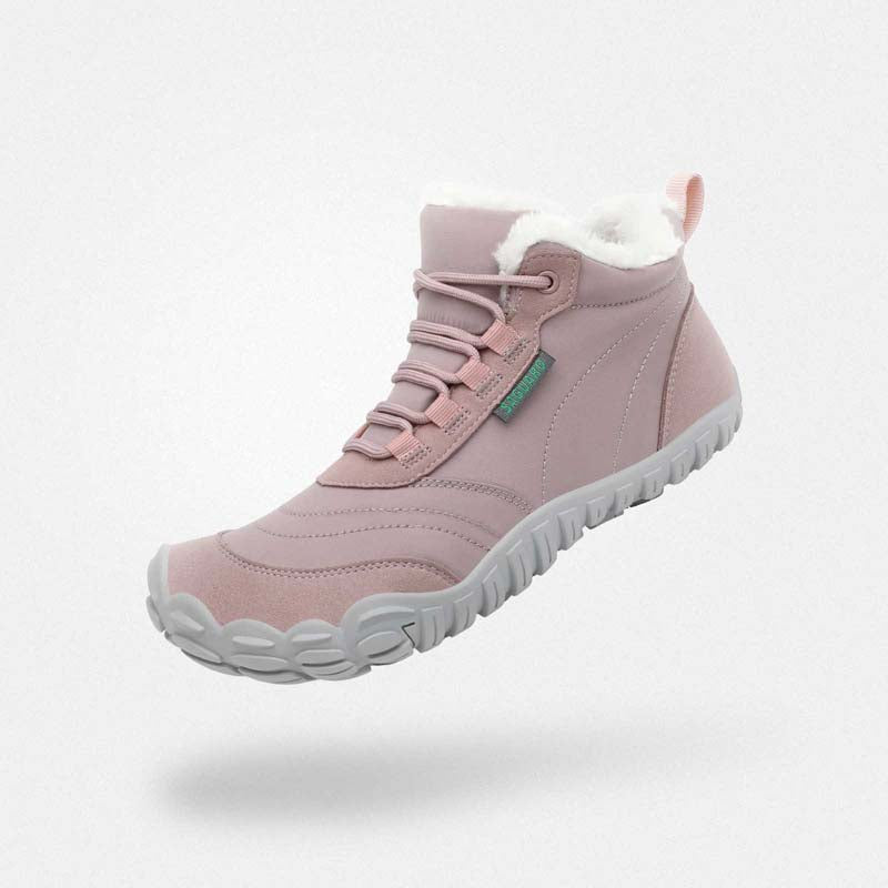 Barfuß Winterstiefel Will II Rosa Erwachsene 4mm Sohle - Saguaro