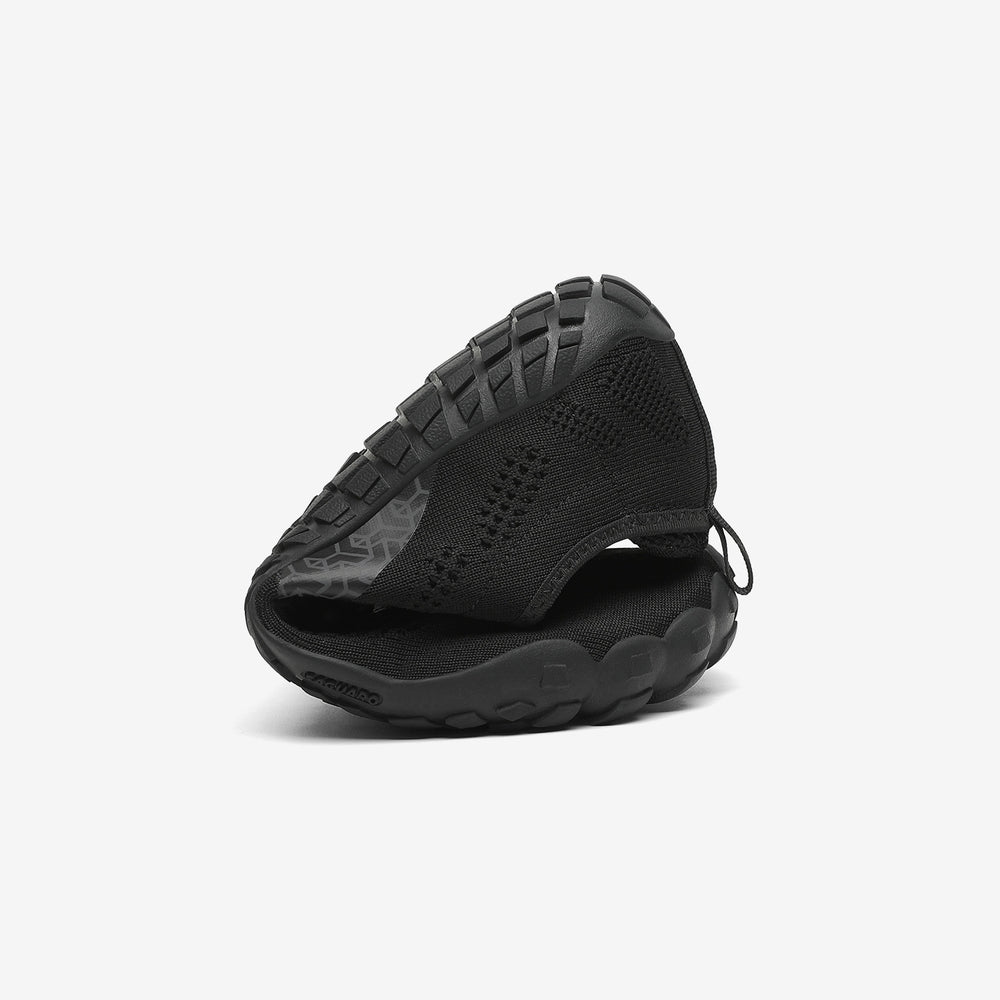 Barfußschuhe Minimalist Smart I Schwarze Erwachsene 4mm Sohle Ultradünn falten- Saguaro