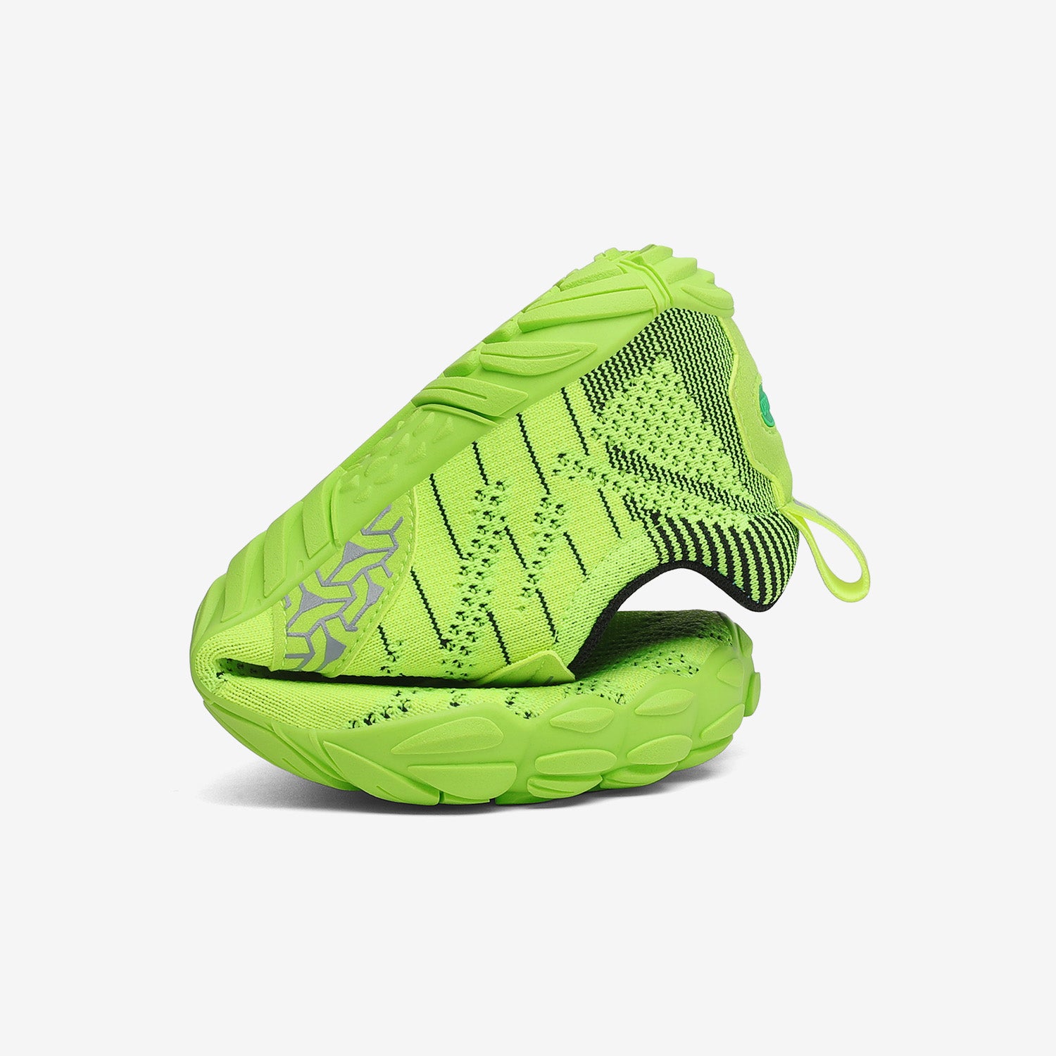 Barfußschuhe Crossfit Free I Grun fluoreszierend Erwachsene 4mm Sohle Fitness falten- Saguaro