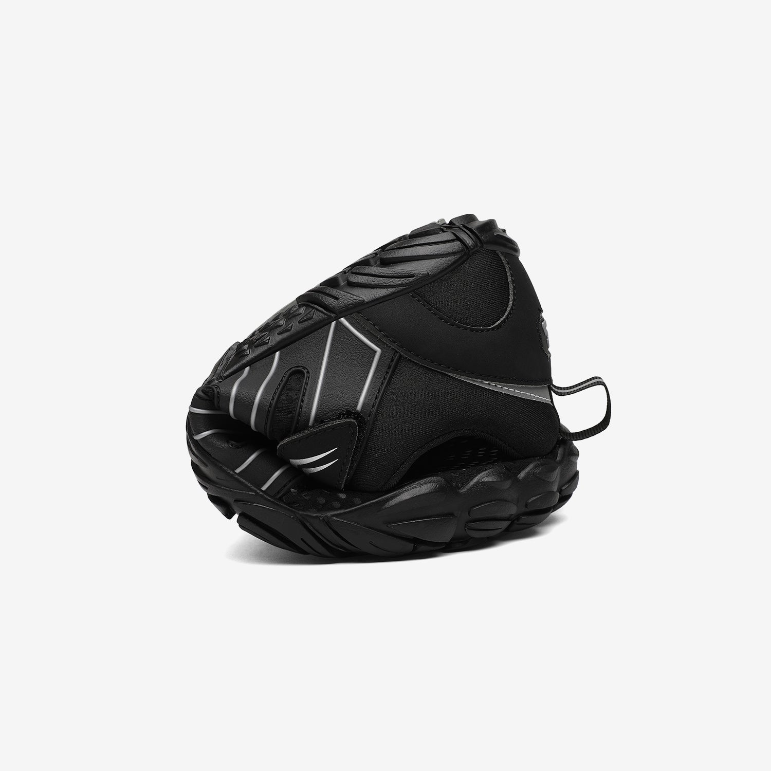 Barfußschuhe Lauftechnik Vigor II Schwarz Erwachsene 4mm Sohle falten- Saguaro