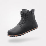Rover I Barfuß-Winterstiefel in Schwarz mit Schnürdesign