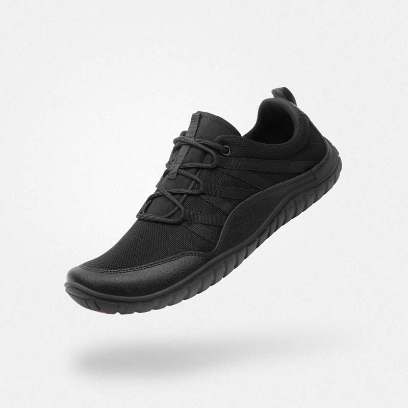 Breite Füße Freizeitschuhe City-Chic Forestep I Schwarz Erwachsene 4mm Sohle - Saguaro
