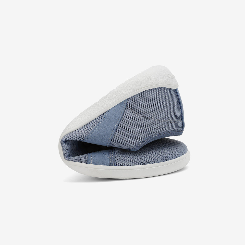 Falten Barfuß Freizeitschuhe Luck I Blau Erwachsene 4mm Sohle Comfort-Fit - Saguaro