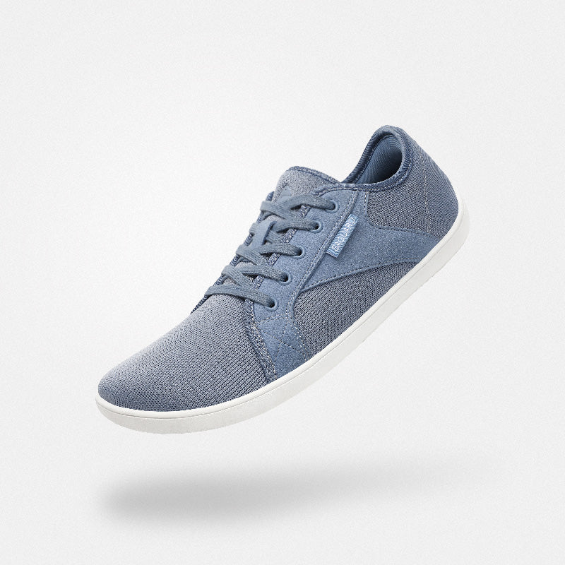 Barfuß Freizeitschuhe Luck I Blau Erwachsene 4mm Sohle Comfort-Fit - Saguaro