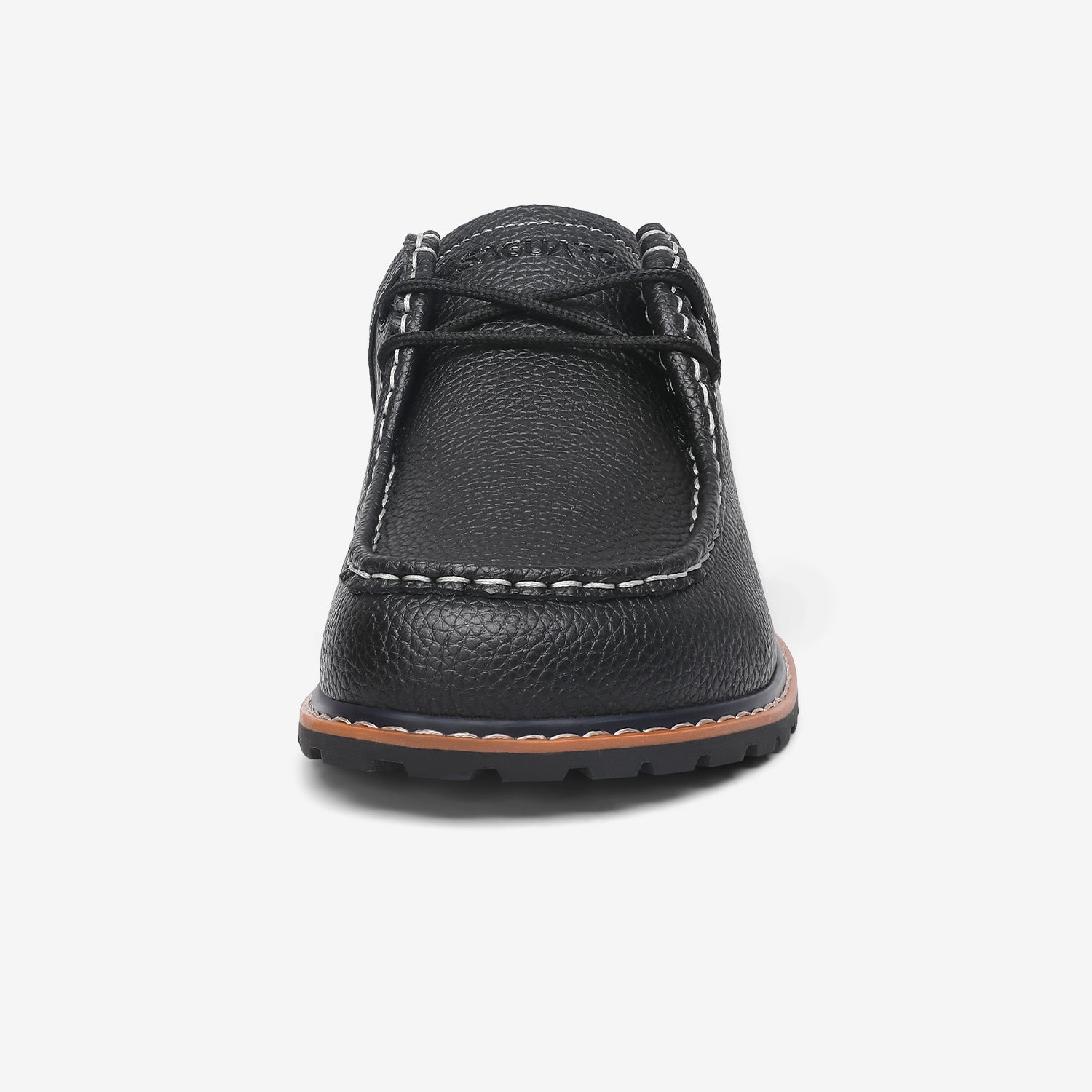 Rückansicht der schwarzen Herren Casual Loafer