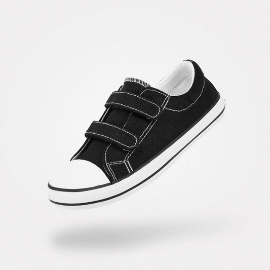 Kinder Canvas Barfußschuhe mit einfachem Klettverschluss