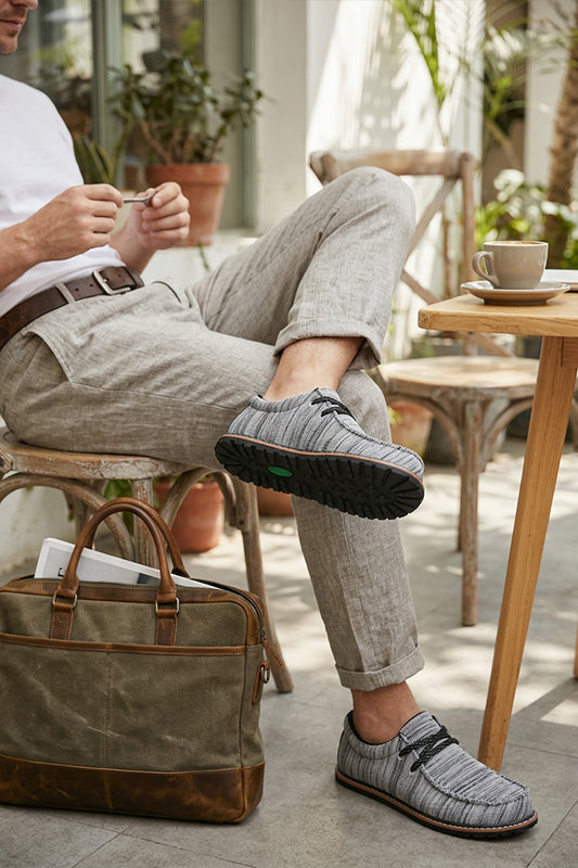 Herren Barfußschuhe mit Mokassin-Naht für entspannte Wochenenden